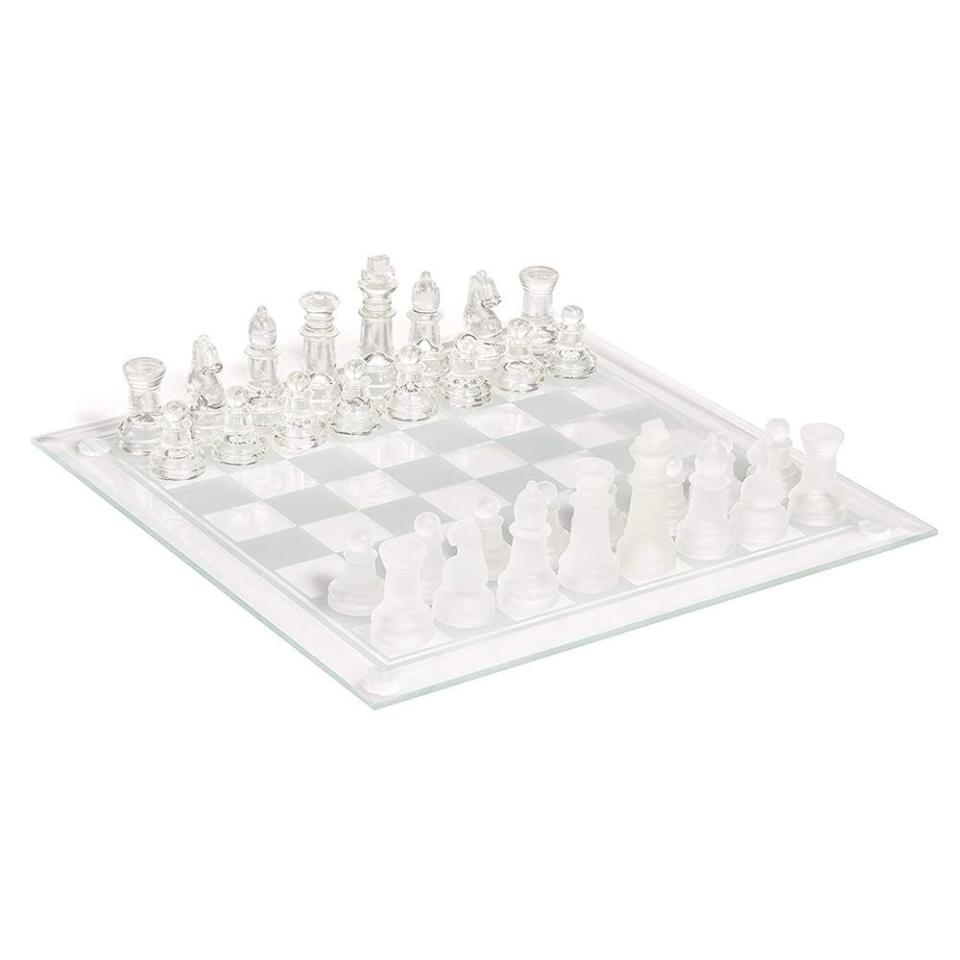 10) Fine Glass Chess Game Set