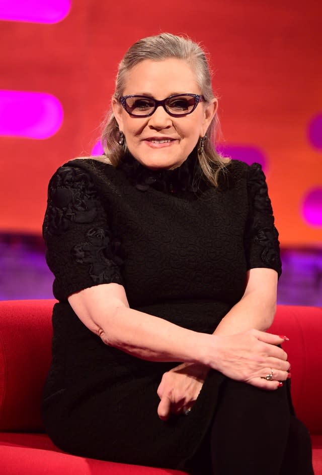 <p>Fisher’s career was defined by her role as Princess Leia in Star Wars.</p>