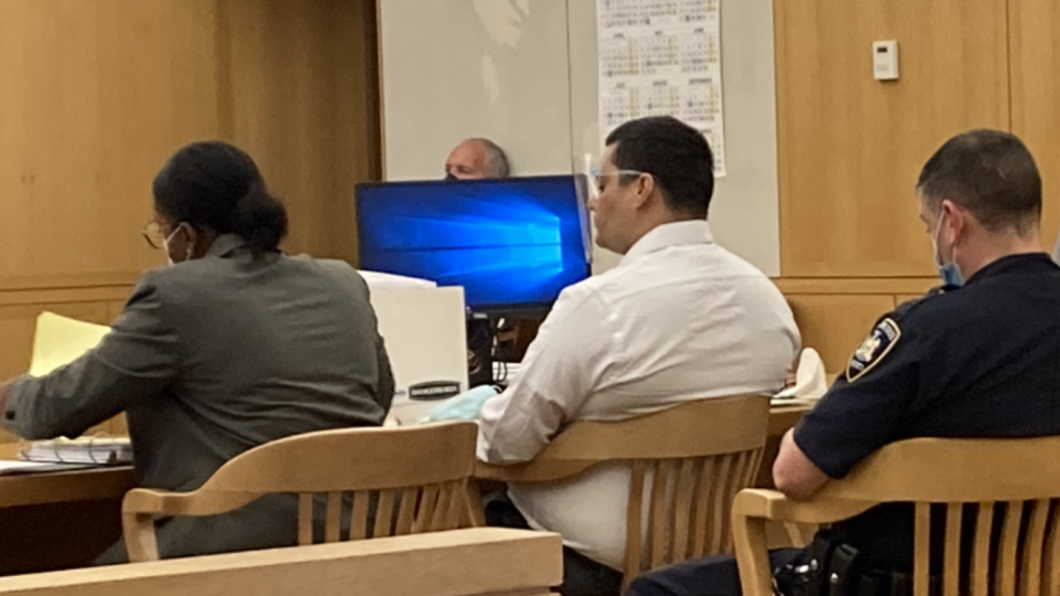 Luis Alturet-Rivera appears in Westchester County Court on May 23, 2022, at the start of his murder trial in the Jan. 22, 2017, killing of his ex-girlfriend, Diana Casado.