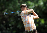 PALM HARBOR, FL - MARCH 16: Ryo Ishikawa of Japan plays a shot on the 9th hole during the second round of the Transitions Championship at Innisbrook Resort and Golf Club on March 16, 2012 in Palm Harbor, Florida. (Photo by Sam Greenwood/Getty Images)