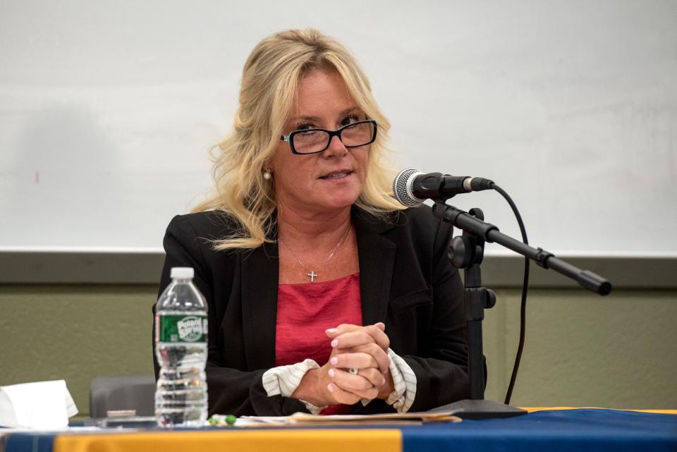 Bridget Anne Kelly at a Bergen County Clerk on Oct. 12, 2021 at Teaneck High School.