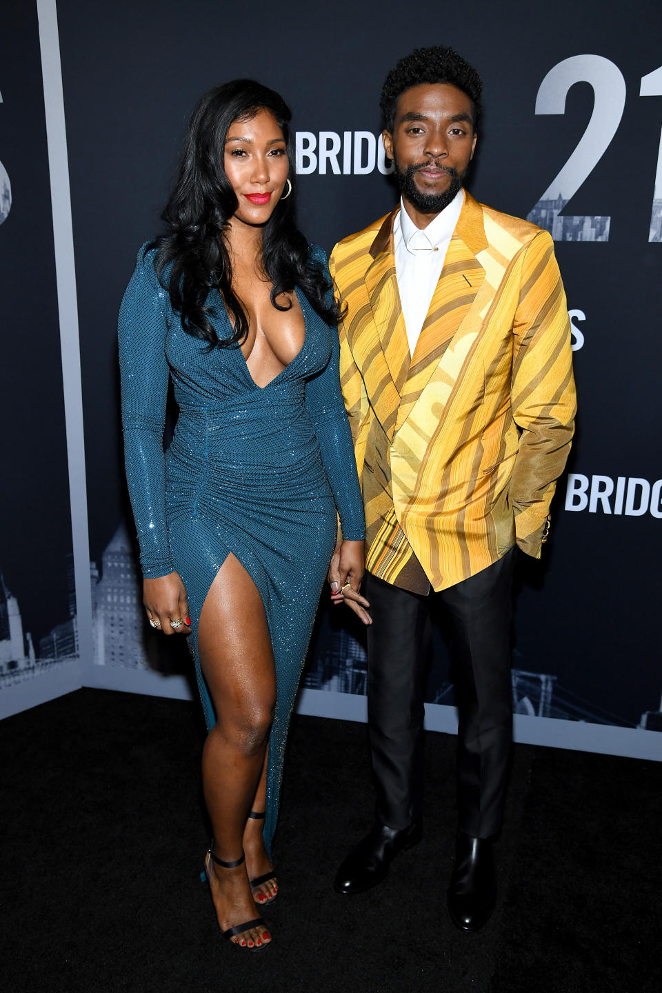 Chadwick Boseman And Wife Simone Holding Hands