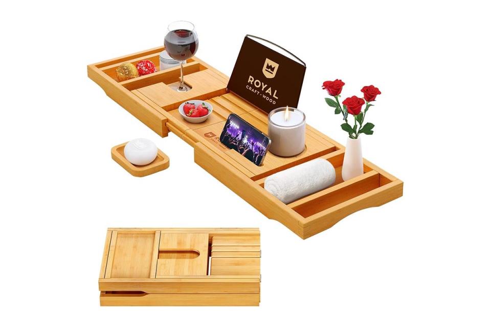 Gift Ideas Every Homebody Will Love Option Bamboo Bathtub Tray