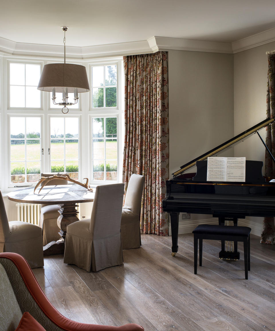 <p> &apos;If you love entertaining then keeping your piano in the dining room to entertain guests can work well,&apos; says Andrea Childs, editor, Country Homes &amp; Interiors. &apos;Recitals later in the evening and impromptu performances by guests can be a delightful addition to a dinner party.&apos; </p>