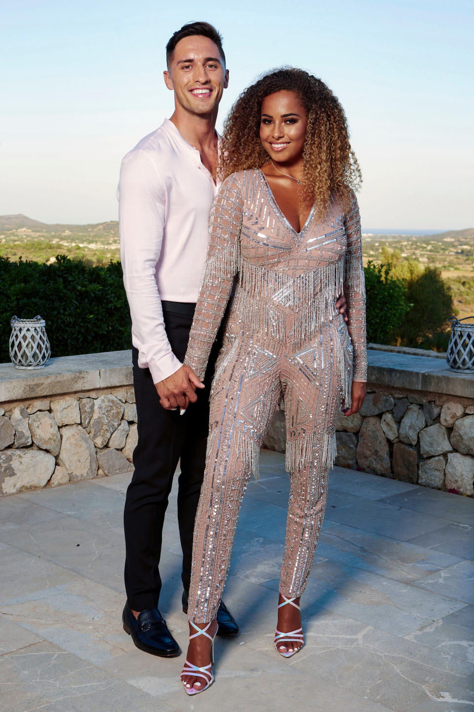 Amber and Greg after winning "Love Island UK" Season 5