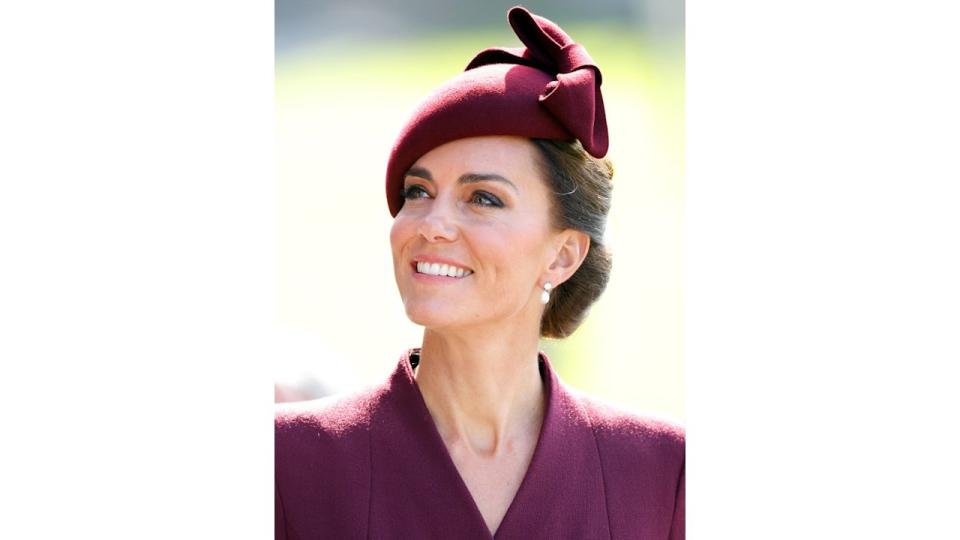 Catherine, Princess of Wales attends a service to commemorate the life of Her Late Majesty Queen Elizabeth II at St Davids Cathedral on September 8, 2023