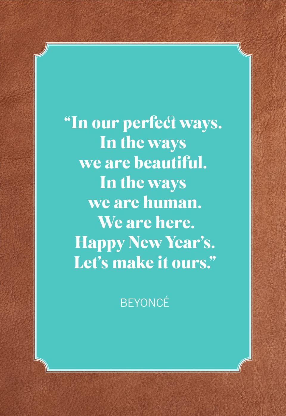 new year quotes beyoncé