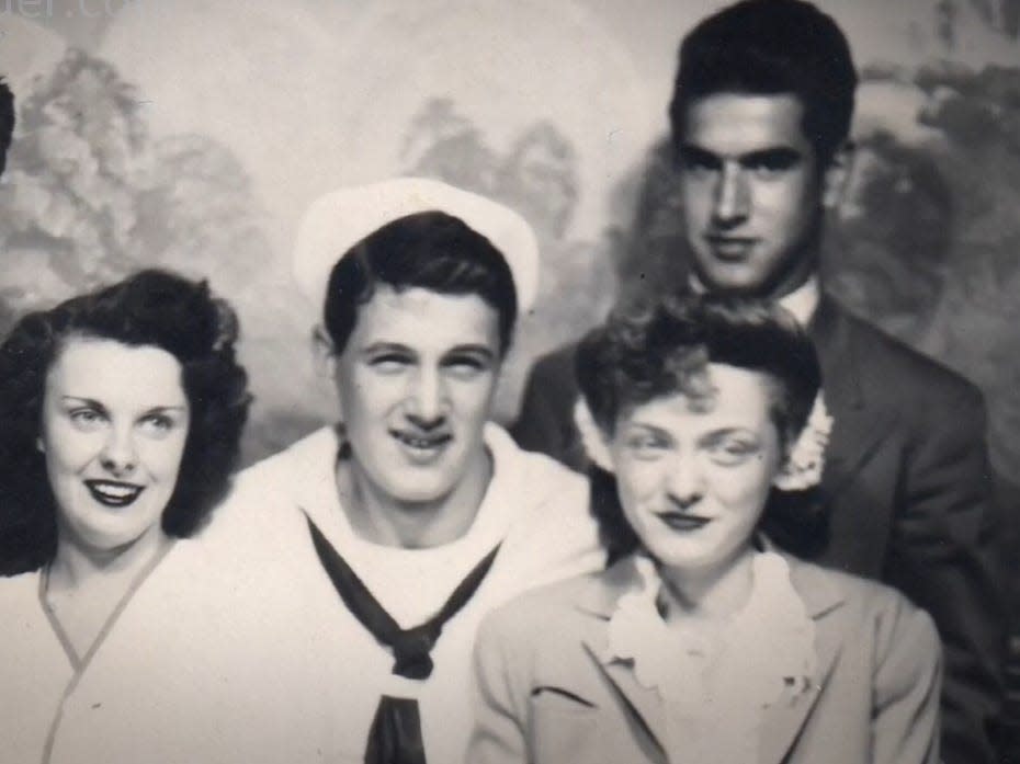 Rock Hudson in a photo taken sometime during his stint in the US Navy between 1943 and 1946.