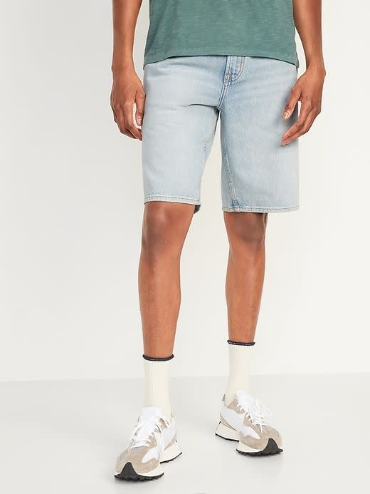 Original Loose Light-Wash Jean Shorts for Men -- 9.5-inch inseam