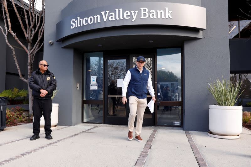 FILE PHOTO: Silicon Valley Bank branch in Santa Clara, CA