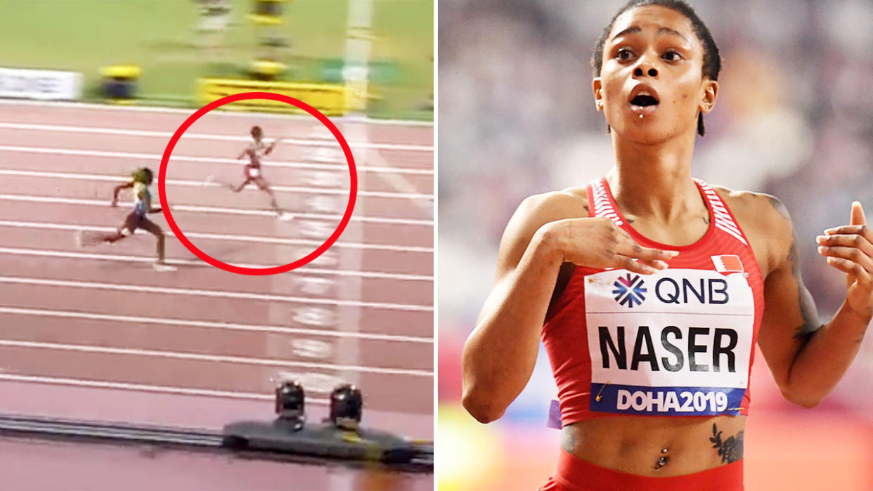 Salwa Eid Naser, pictured here setting the third-fastest 400m time ever in 2019.