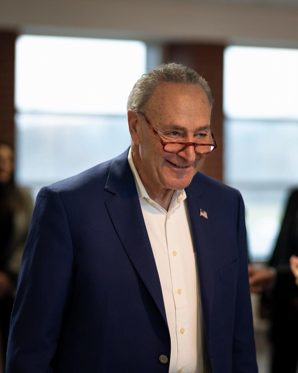 U.S. Senate Majority Leader Charles E. Schumer announced news of major federal funding to help create a new state-of-the-art semiconductor and advanced manufacturing job training center at Mohawk Valley Community College's Utica Campus on Thursday, January 12, 2023.