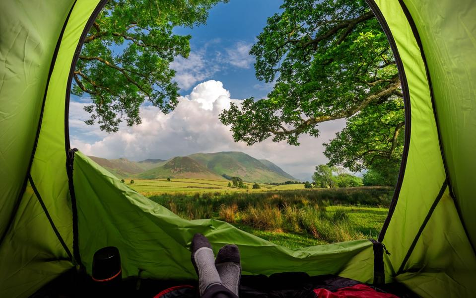 Camping near Buttermere, Lake District - istock