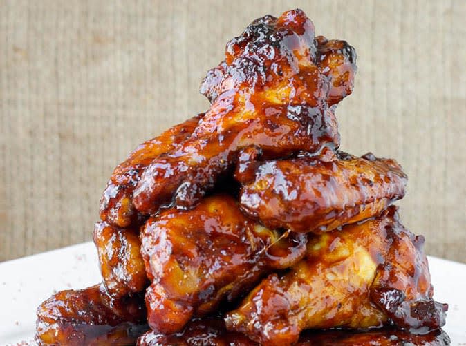 Saucy Chipotle Maple Baked Chicken Wings