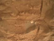 La NASA anunció este miércoles que su robot Curiosity recogió una muestra del interior de una roca marciana en Marte (AFP/NASA | )