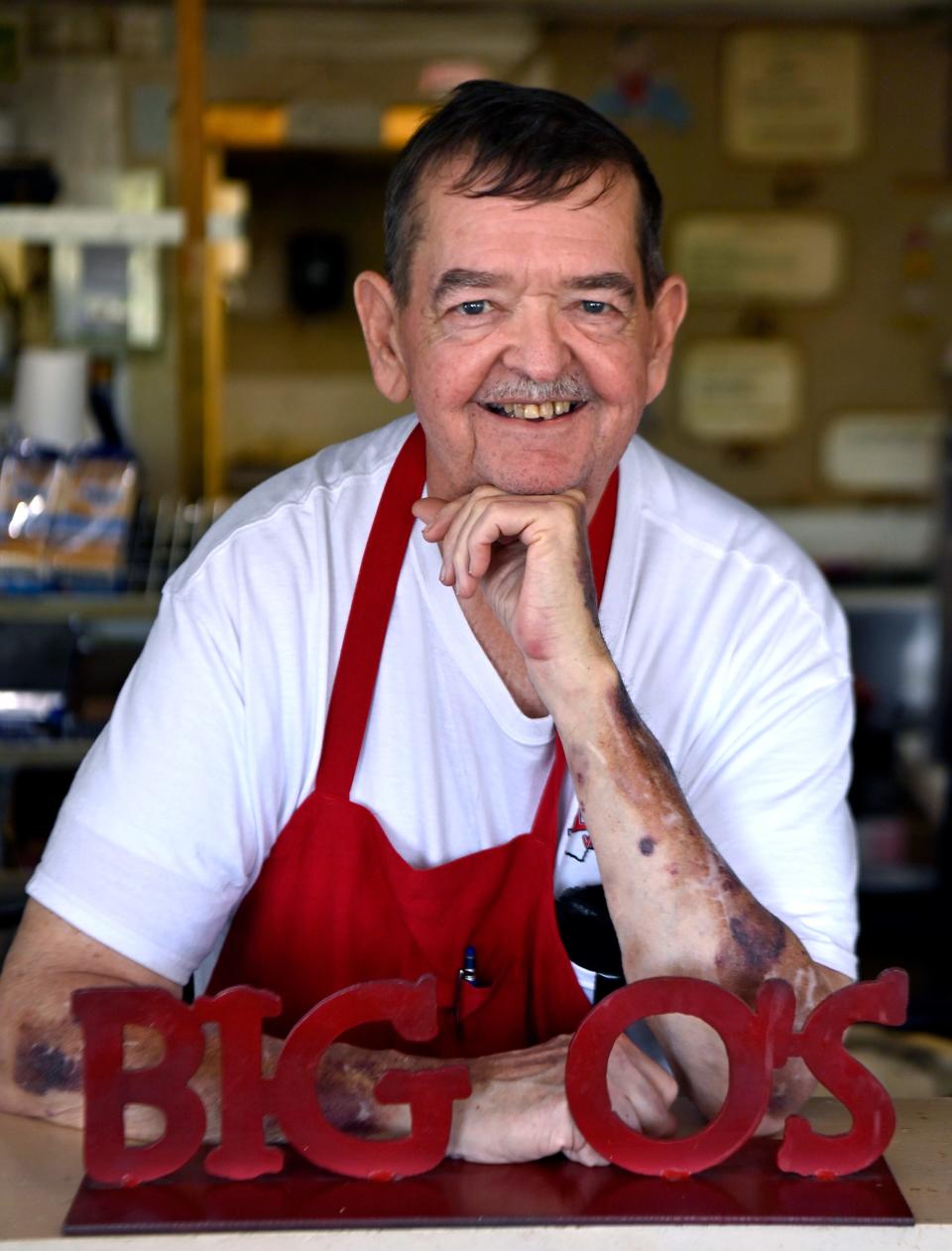 Lynn “Big O” Owens, the owner of Big O’s Restaurant in Valera April 16.