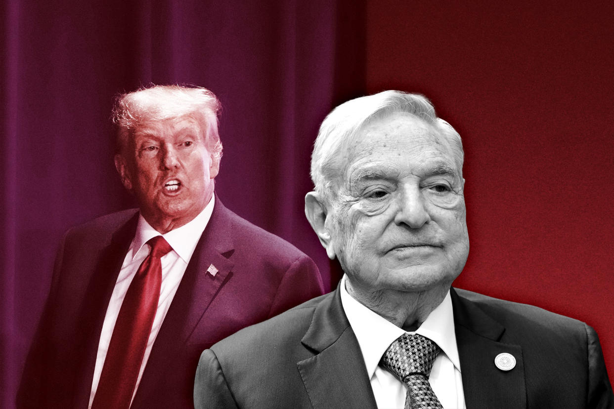 Donald Trump; George Soros Photo illustration by Salon/Getty Images