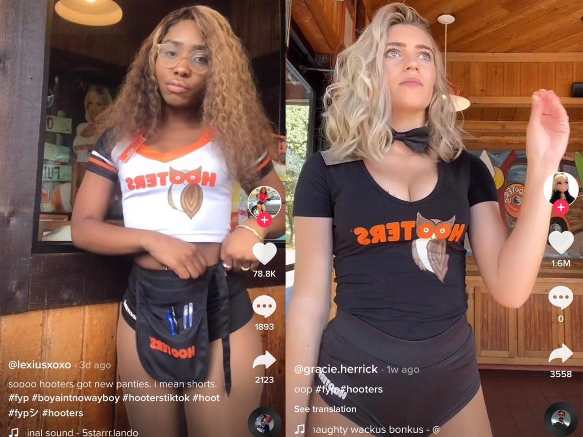 We're Hooters girls - we don't wear our famous uniforms on