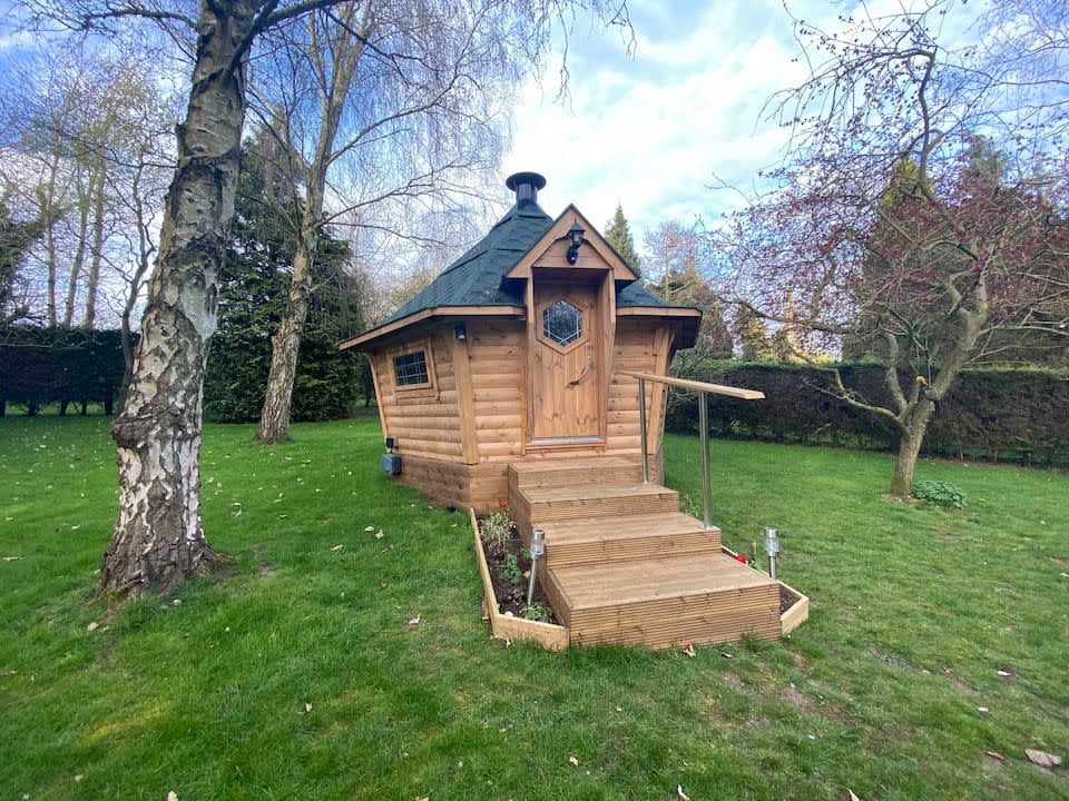 <p>If a cabin in the woods is your idea of heaven, then consider this Scandi-inspired stay nestled in a leafy glade. </p><p>From £59 per night, it has two single drop-down beds, cosy cushions on wooden benches, and kitchen essentials like a microwave, <a href="https://www.housebeautiful.com/uk/lifestyle/shopping/g41054117/quiet-kettle/" rel="nofollow noopener" target="_blank" data-ylk="slk:kettle;elm:context_link;itc:0;sec:content-canvas" class="link ">kettle</a>, toaster and toasted sandwich maker. There's also an eco composting loo located five metres away.</p><p><a class="link " href="https://airbnb.pvxt.net/do2b4W" rel="nofollow noopener" target="_blank" data-ylk="slk:BOOK NOW VIA AIRBNB;elm:context_link;itc:0;sec:content-canvas">BOOK NOW VIA AIRBNB</a></p>