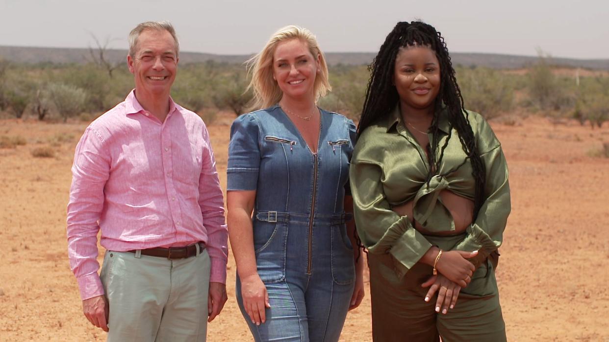 I'm a Celebrity 2023: Nigel Farage, Josie Gibson and Nigel Farage are stranded in the Oz outback 