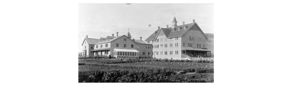 An undated photo of the Qu'Appelle Indian Industrial School at Lebret, Sask.