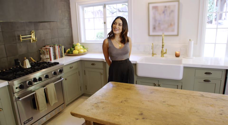 Vanessa in her kitchen