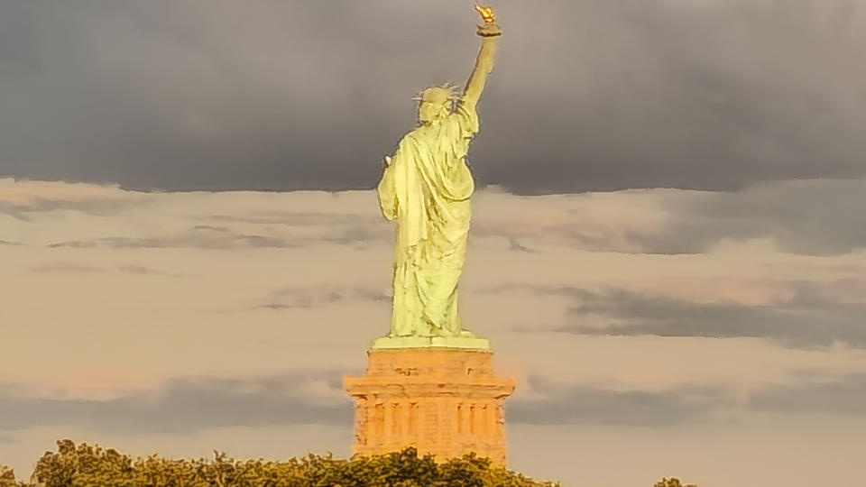 Statue of Liberty at dusk