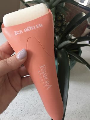 A facial ice roller
