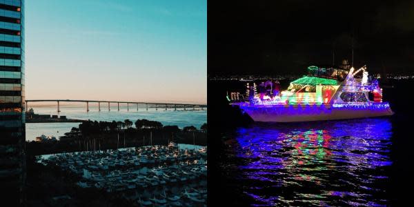 Disfruta del desfile de luces navideñas en la Bahía de San Diego 