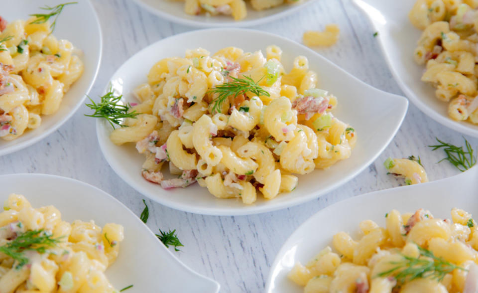 <p>Jon Ashton</p><p>The pasta salad to beat all pasta salads.</p><p><strong>Get the recipe: <a href="https://parade.com/1234985/parade/macaroni-salad/" rel="nofollow noopener" target="_blank" data-ylk="slk:Easiest, Homemade Macaroni Salad Recipe;elm:context_link;itc:0;sec:content-canvas" class="link ">Easiest, Homemade Macaroni Salad Recipe</a></strong></p>