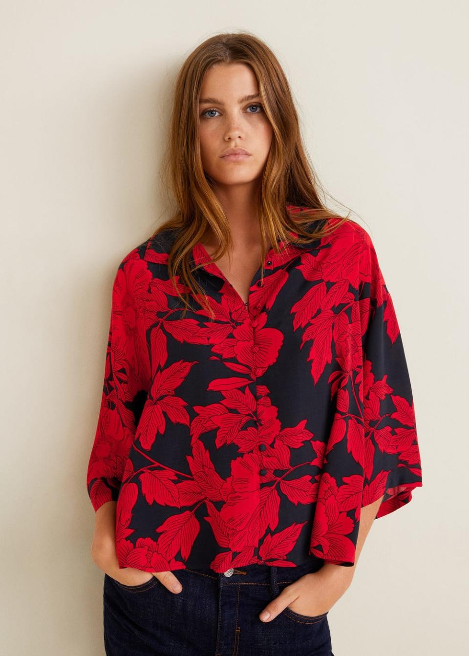 Mango Floral Print Blouse. (Photo: Mango)