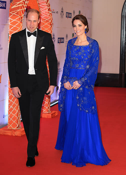 Prince William and Duchess Kate on the red carpet