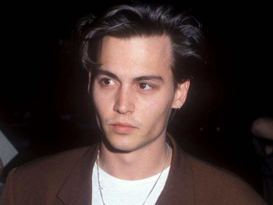Johnny Depp in a jacket