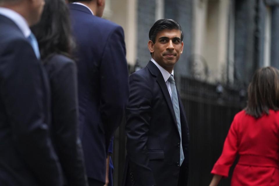 Chancellor of the Exchequer Rishi Sunak has said that a rate rise could add billions to the state’s debt mountain (Victoria Jones/PA) (PA Wire)