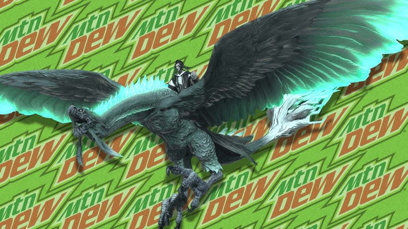 Image: Kotaku / Square Enix / Mountain Dew