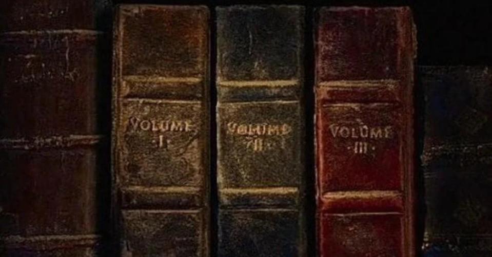 Three worn volumes of Willow from the season 1 finale credits