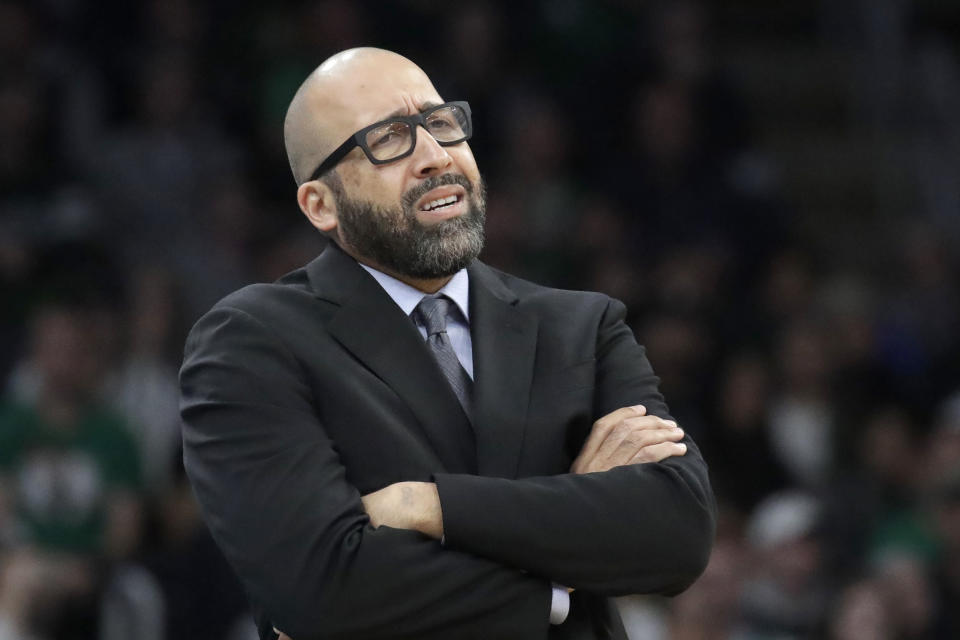 David Fizdale may end up taking the blame for this bad Knicks team. (AP Photo/Elise Amendola)