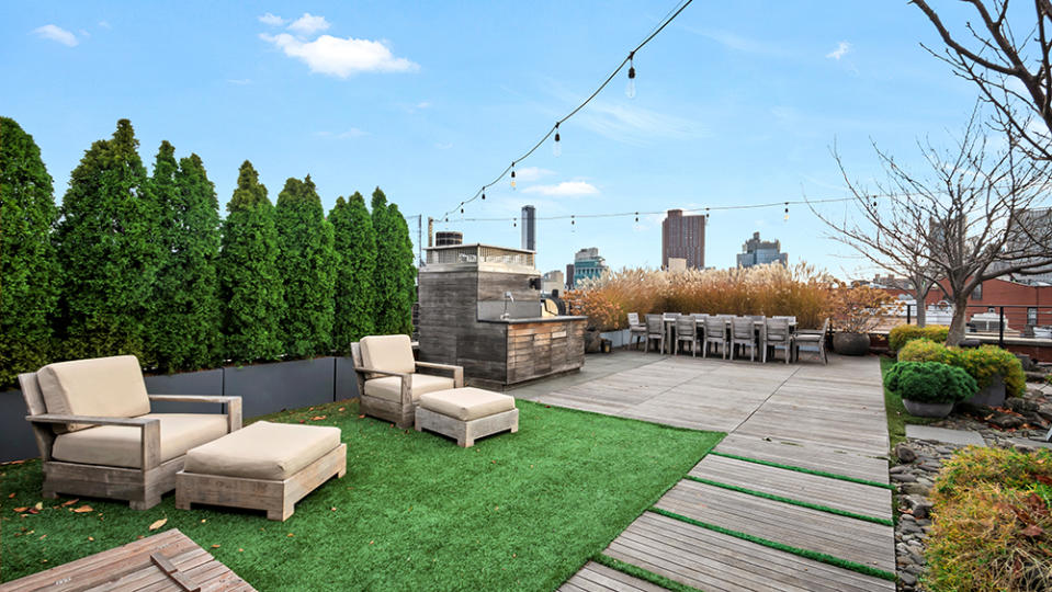 The rooftop terrace - Credit: Photo: Tina Gallo