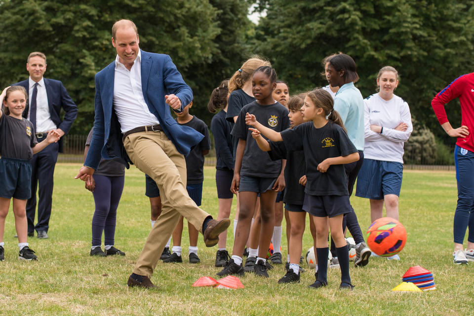 Prince William Says He's Teaching Prince George to Play Soccer
