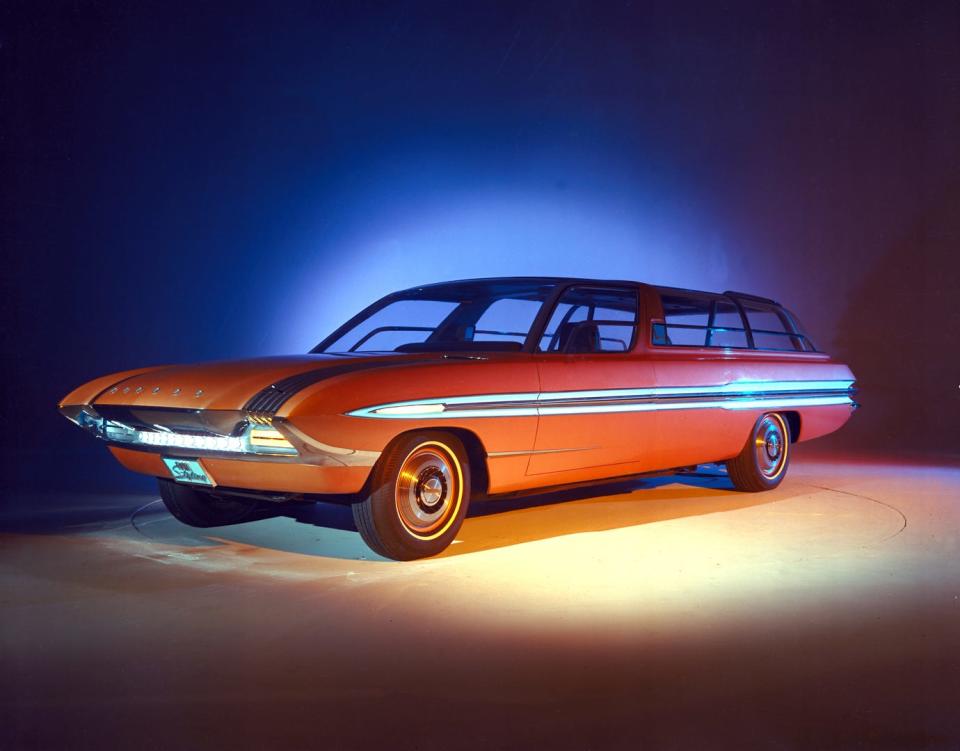 The 1964 Ford Aurora station wagon is among 100 concept vehicle images that Ford Motor Co. just added to its online archive site. Images are now available to the public for free downloading.