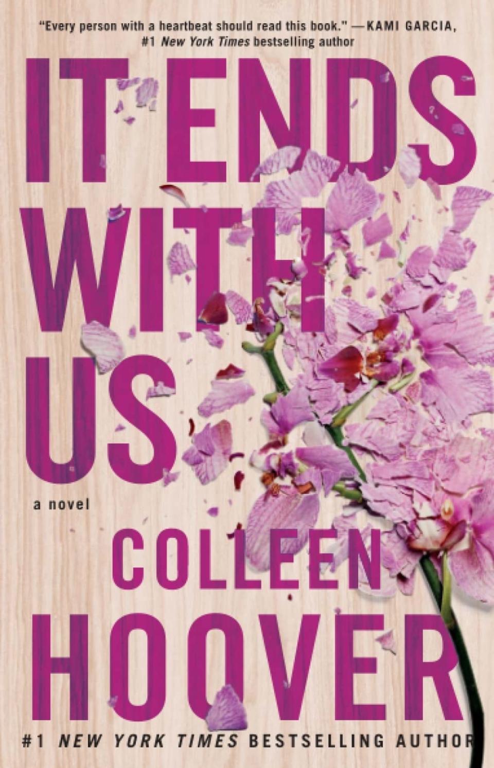 The cover of "It Ends With Us" by Colleen Hoover.