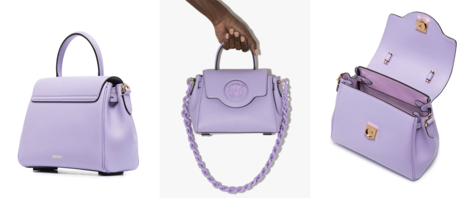 Versace La Medusa leather tote. PHOTO: FarFetch