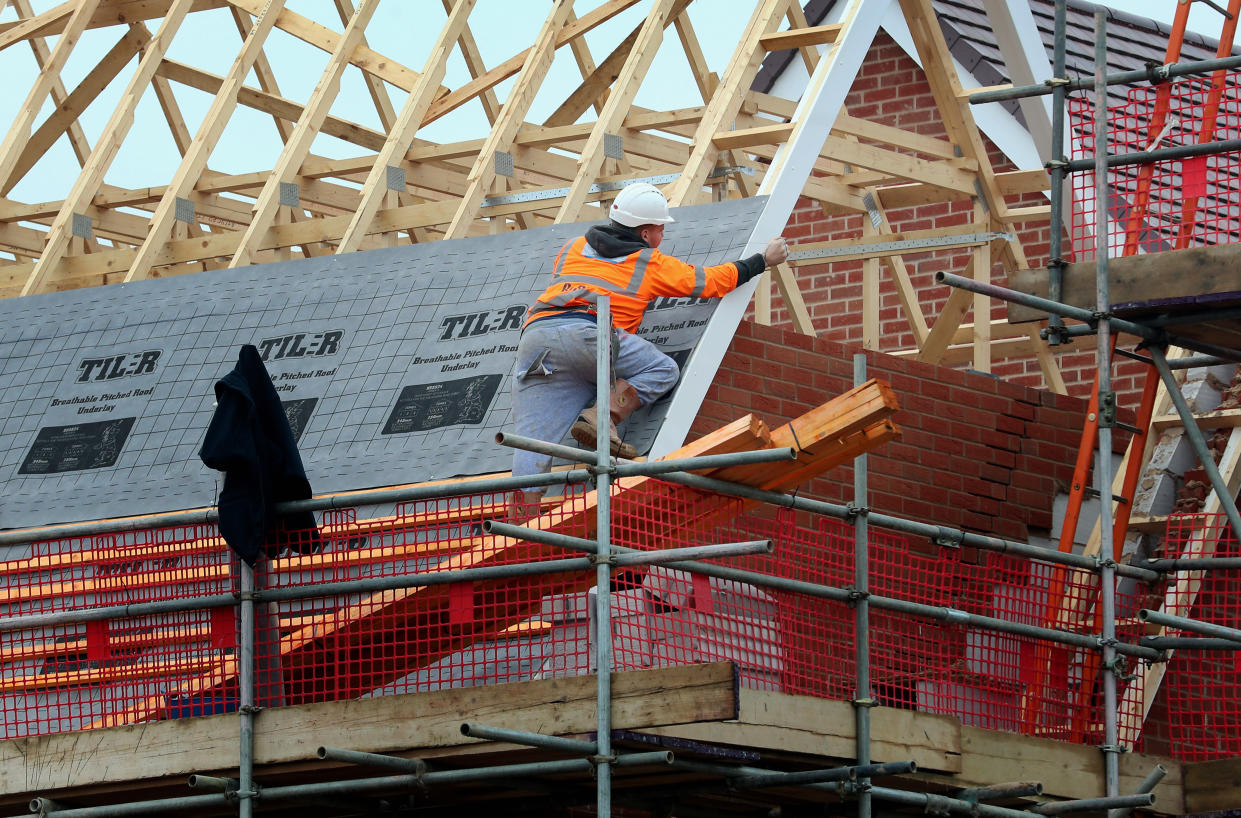 Redrow  A general view of new homes being built on the Ebbsfleet Valley development in Kent.