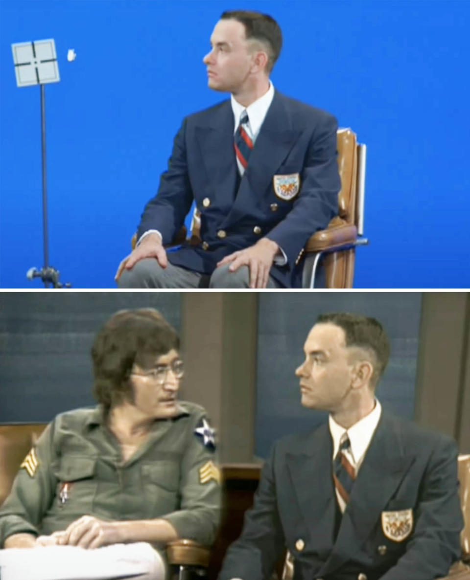 John Lennon with Forrest Gump