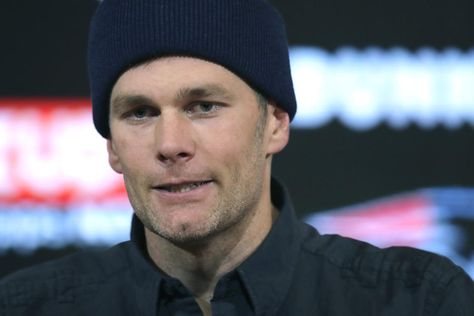 Tom Brady said he's "open-minded" about free agency. (AP/Charles Krupa)