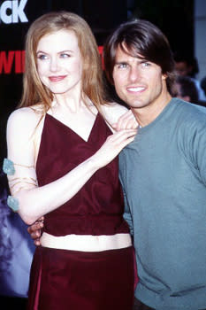 Nicole Kidman and Tom Cruise , the stars of the final Stanley Kubrick epic, at the LA premiere for Eyes Wide Shut Photo by Jeff Vespa/Wireimage.com