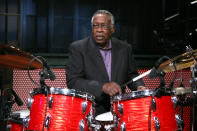 <p>Clyde Stubblefield was a drummer best known for his work with James Brown. He died Feb. 18 of kidney failure. He was 73.<br> (Photo: Lloyd Bishop/NBC/NBCU Photo Bank via Getty Images) </p>