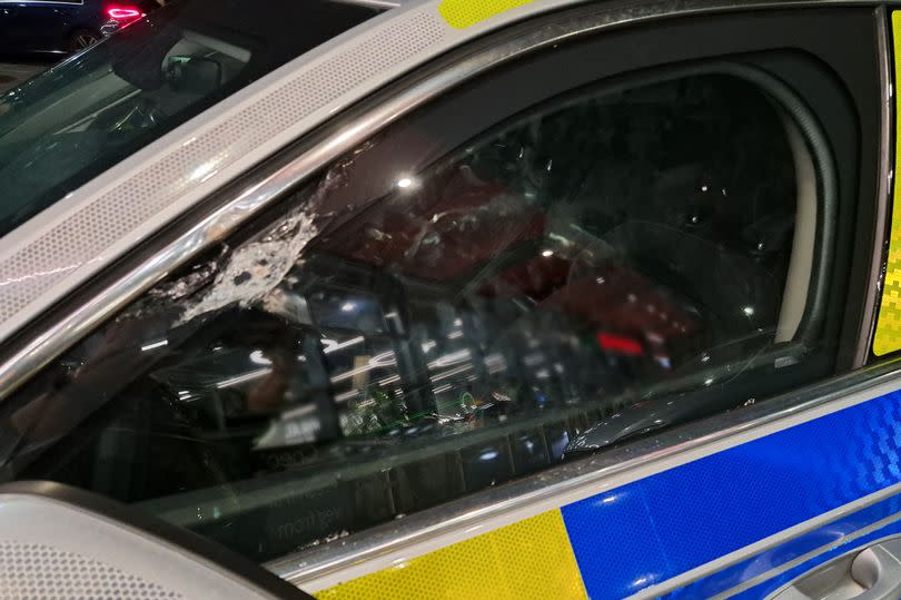 Damage to the PSNI vehicle