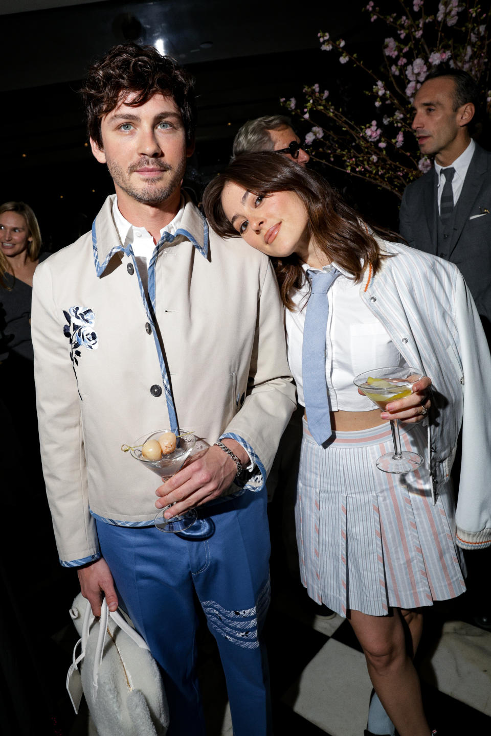 Logan Lerman - Analuisa Corrigan - Saks and Thom Browne Capsule Collection Launch - Mr. Chow - Beverly Hills