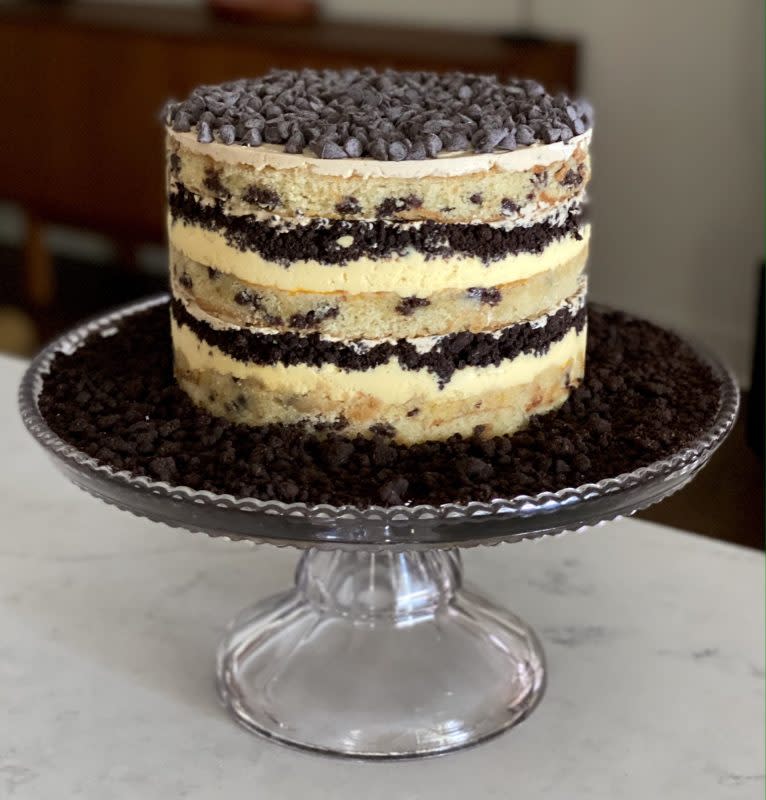 <p>Theresa Greco</p><p>If you are looking for something new and unique for a graduation party, this buttermilk chocolate chip passion fruit naked layer cake will not disappoint!</p><p><strong>Get the recipe: <a href="https://parade.com/1237225/theresagreco/buttermilk-chocolate-chip-passion-fruit-naked-layer-cake/" rel="nofollow noopener" target="_blank" data-ylk="slk:Buttermilk Chocolate Chip Passion Fruit Naked Layer Cake;elm:context_link;itc:0;sec:content-canvas" class="link rapid-noclick-resp">Buttermilk Chocolate Chip Passion Fruit Naked Layer Cake</a></strong></p>